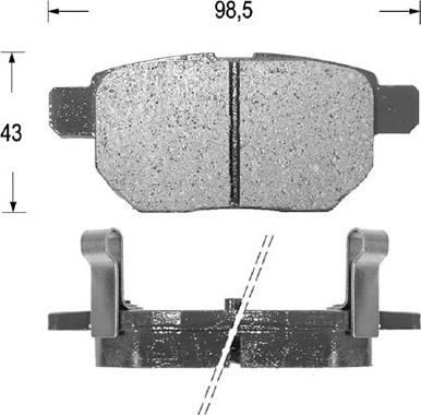 Kaishin D2254 - Kit de plaquettes de frein, frein à disque cwaw.fr