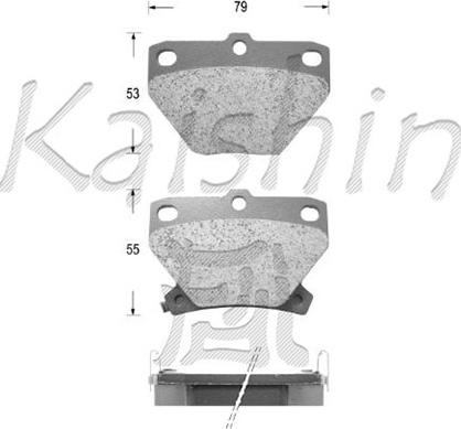 Kaishin D2204 - Kit de plaquettes de frein, frein à disque cwaw.fr