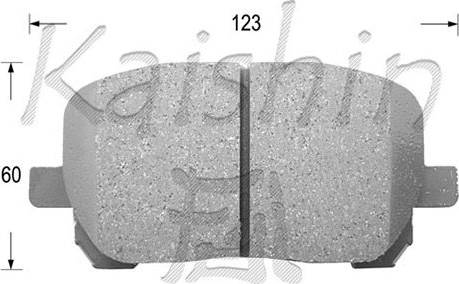 Kaishin D2217 - Kit de plaquettes de frein, frein à disque cwaw.fr