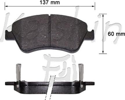 Kaishin D2286 - Kit de plaquettes de frein, frein à disque cwaw.fr