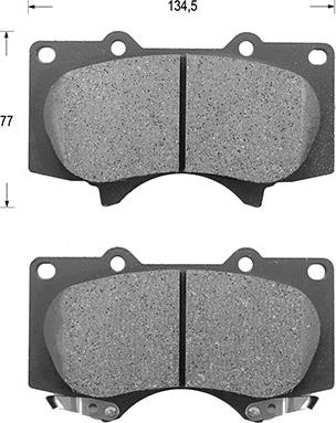 Kaishin D2228 - Kit de plaquettes de frein, frein à disque cwaw.fr