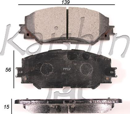 Kaishin D2274 - Kit de plaquettes de frein, frein à disque cwaw.fr