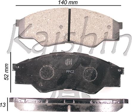 Kaishin D2275 - Kit de plaquettes de frein, frein à disque cwaw.fr