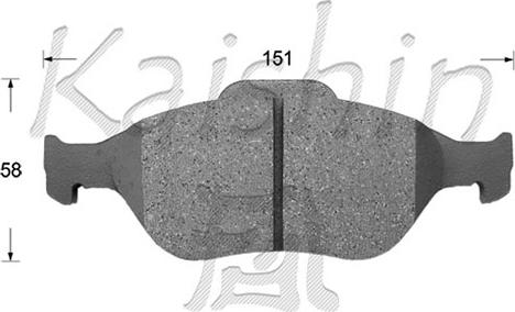 Kaishin D2271 - Kit de plaquettes de frein, frein à disque cwaw.fr