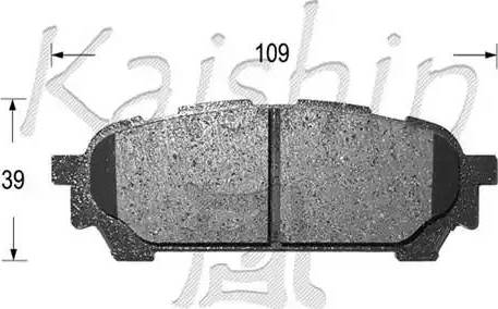 Kaishin D7059 - Kit de plaquettes de frein, frein à disque cwaw.fr