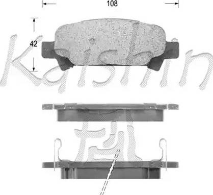 Kaishin D7069 - Kit de plaquettes de frein, frein à disque cwaw.fr