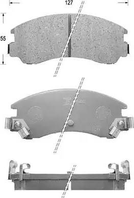 Kaishin D7011 - Kit de plaquettes de frein, frein à disque cwaw.fr