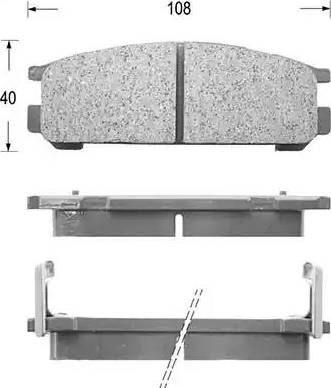 Kaishin D7020 - Kit de plaquettes de frein, frein à disque cwaw.fr