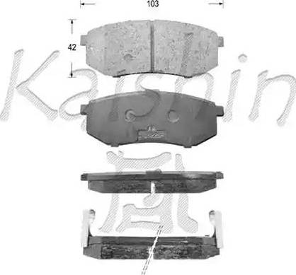 Kaishin D7071 - Kit de plaquettes de frein, frein à disque cwaw.fr