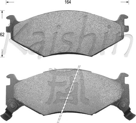 Kaishin FK9999 - Kit de plaquettes de frein, frein à disque cwaw.fr