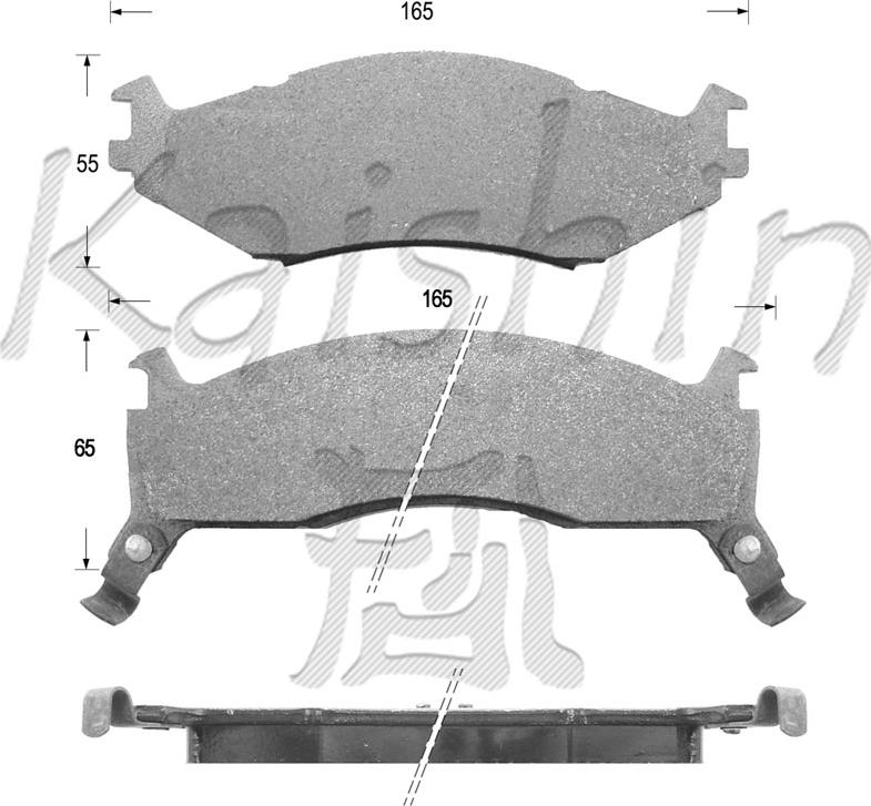 Kaishin FK9990 - Kit de plaquettes de frein, frein à disque cwaw.fr