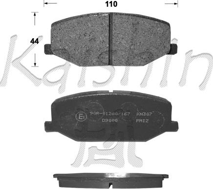 Kaishin FK9000 - Kit de plaquettes de frein, frein à disque cwaw.fr