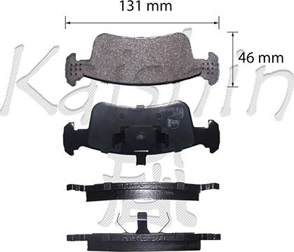 Kaishin FK9008 - Kit de plaquettes de frein, frein à disque cwaw.fr