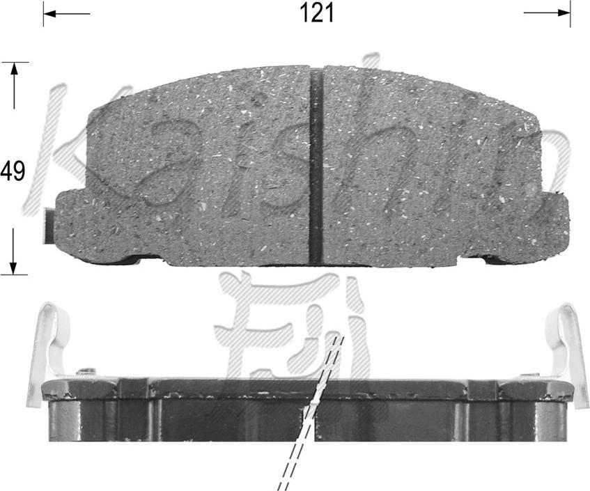 Kaishin FK4014 - Kit de plaquettes de frein, frein à disque cwaw.fr