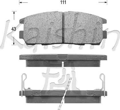 Kaishin FK4034 - Kit de plaquettes de frein, frein à disque cwaw.fr