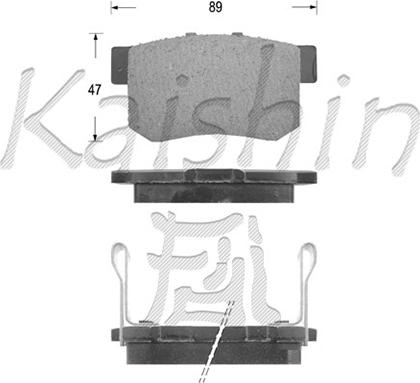 Kaishin FK5066 - Kit de plaquettes de frein, frein à disque cwaw.fr