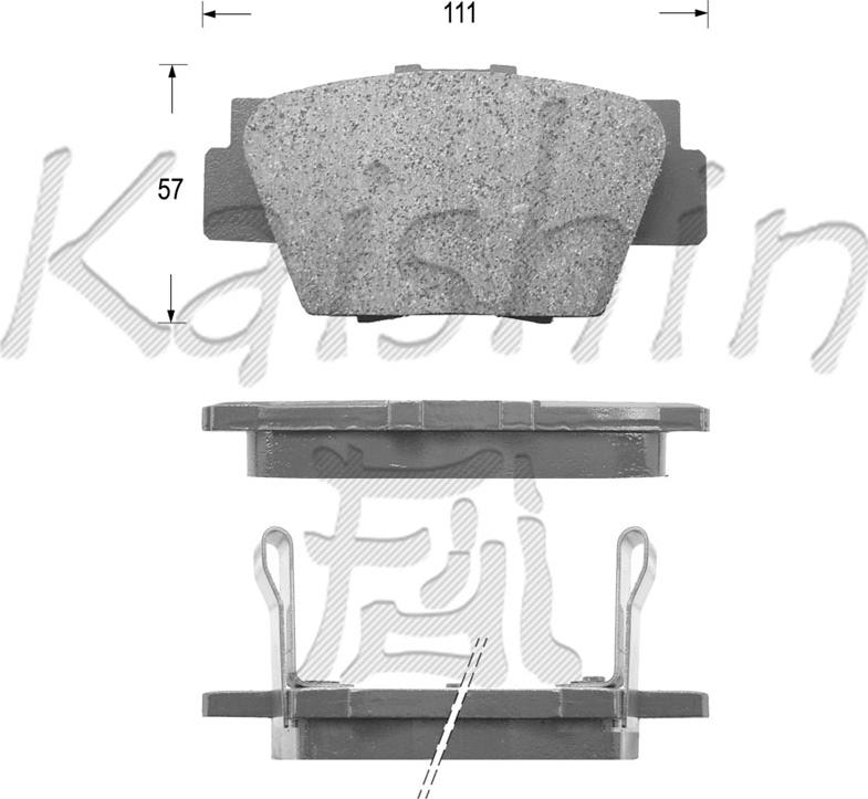 Kaishin FK5063 - Kit de plaquettes de frein, frein à disque cwaw.fr