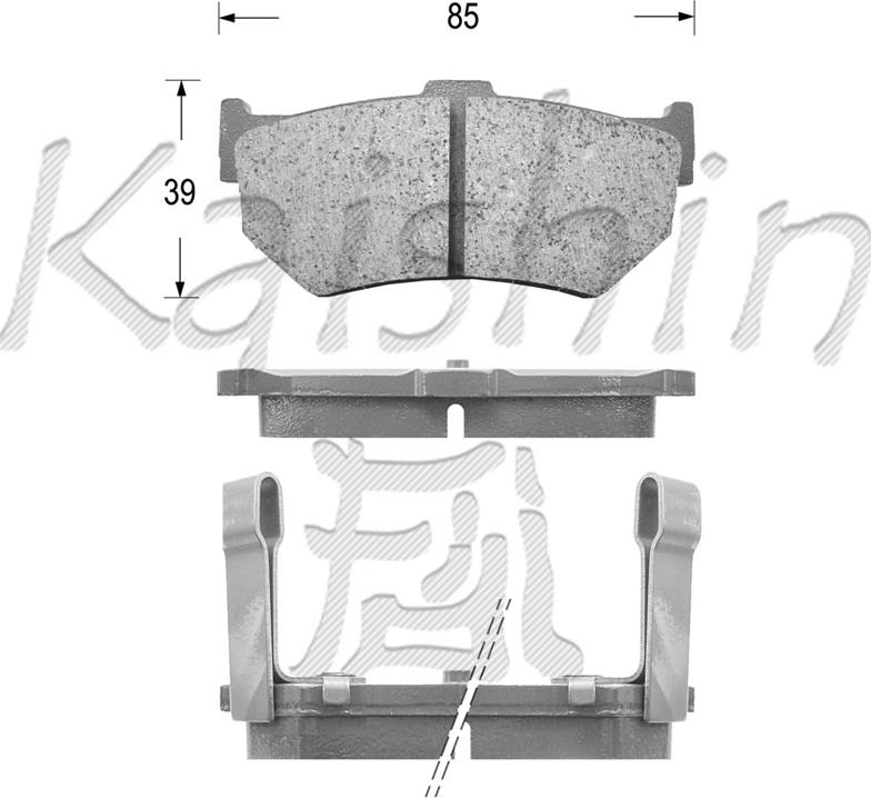 Kaishin FK5016 - Kit de plaquettes de frein, frein à disque cwaw.fr