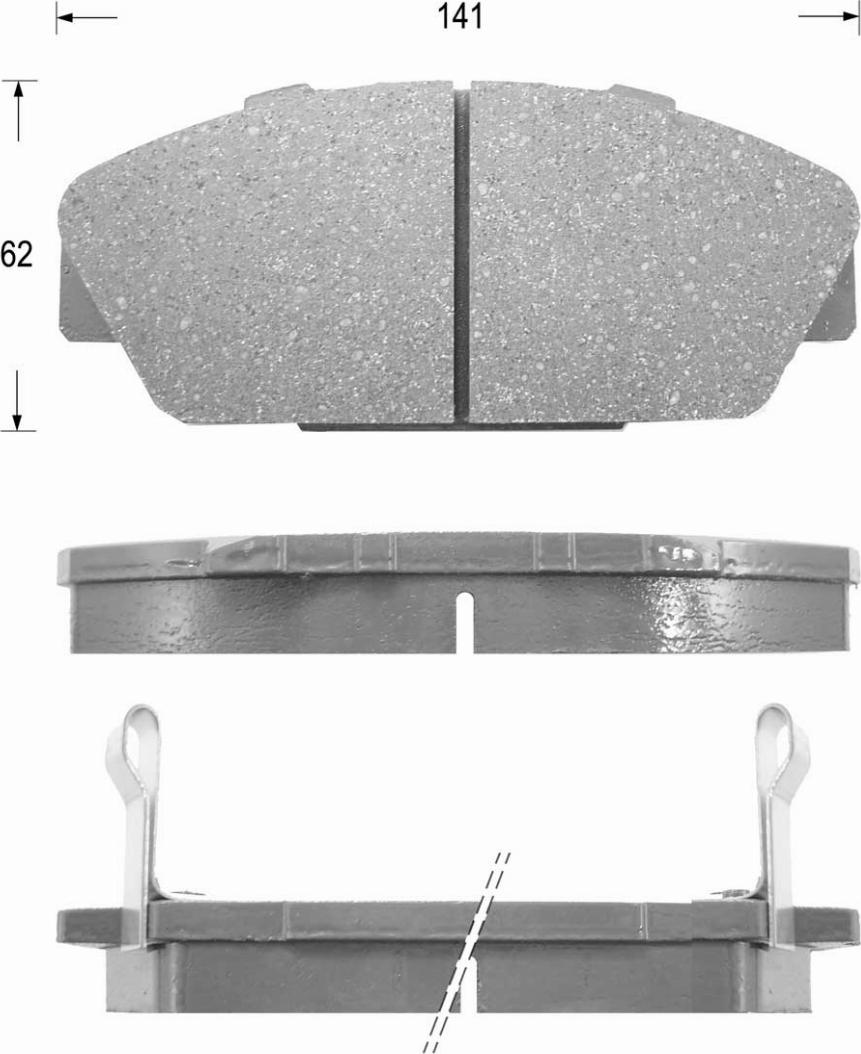 Kaishin FK5085 - Kit de plaquettes de frein, frein à disque cwaw.fr