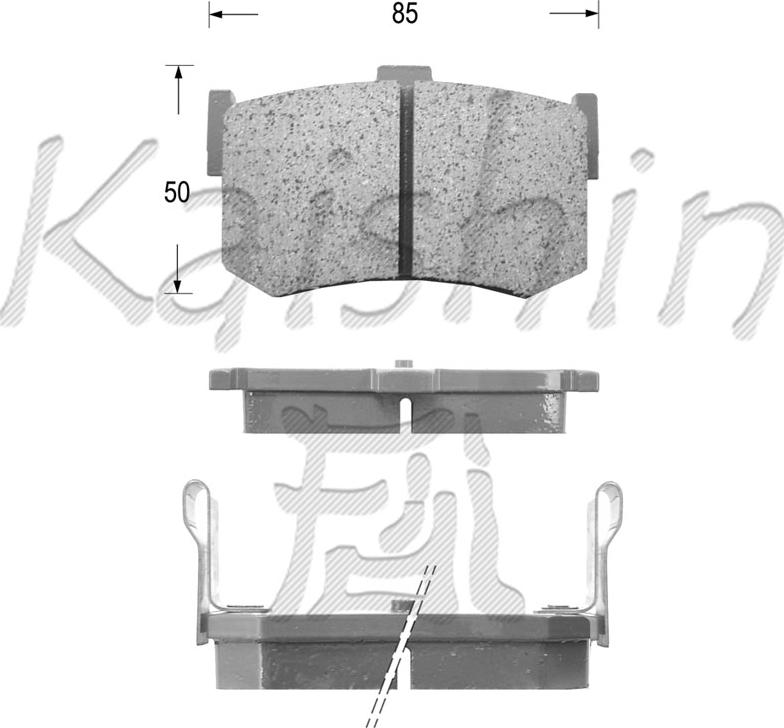 Kaishin FK5030 - Kit de plaquettes de frein, frein à disque cwaw.fr