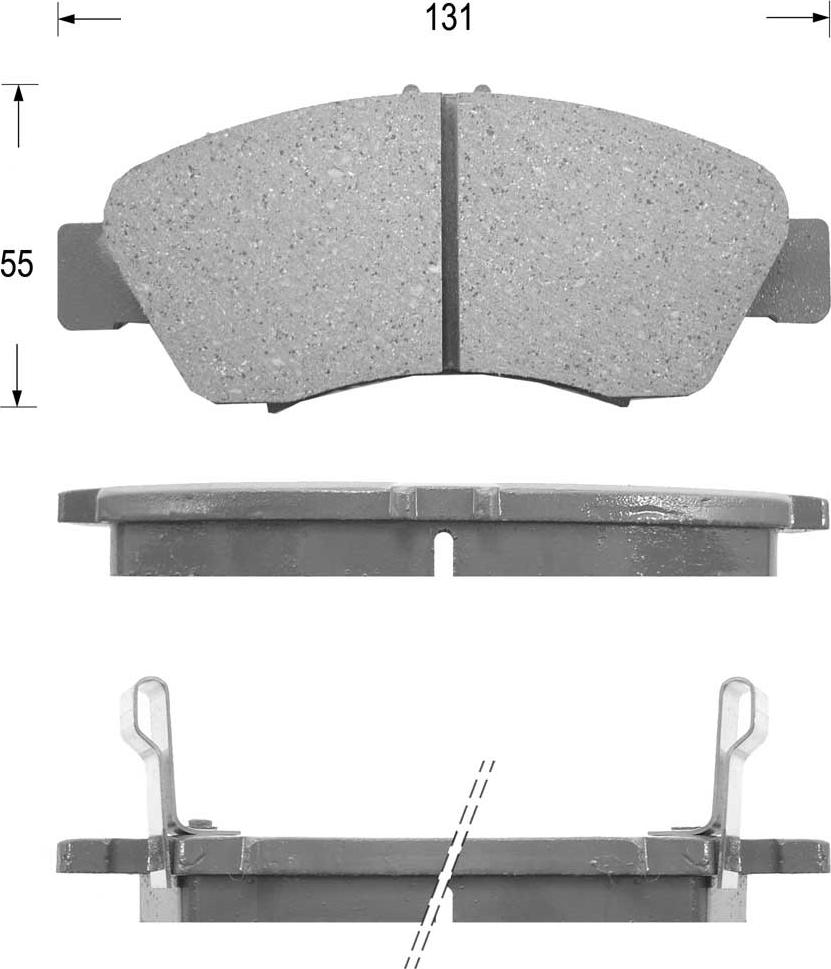 Kaishin FK5073 - Kit de plaquettes de frein, frein à disque cwaw.fr