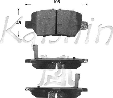 Kaishin FK5144 - Kit de plaquettes de frein, frein à disque cwaw.fr