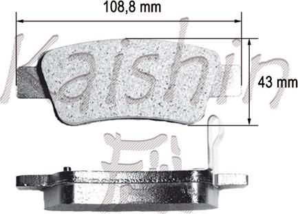 Kaishin FK5159 - Kit de plaquettes de frein, frein à disque cwaw.fr