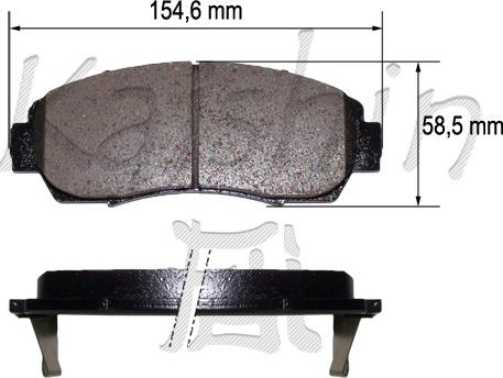 Kaishin FK5153 - Kit de plaquettes de frein, frein à disque cwaw.fr