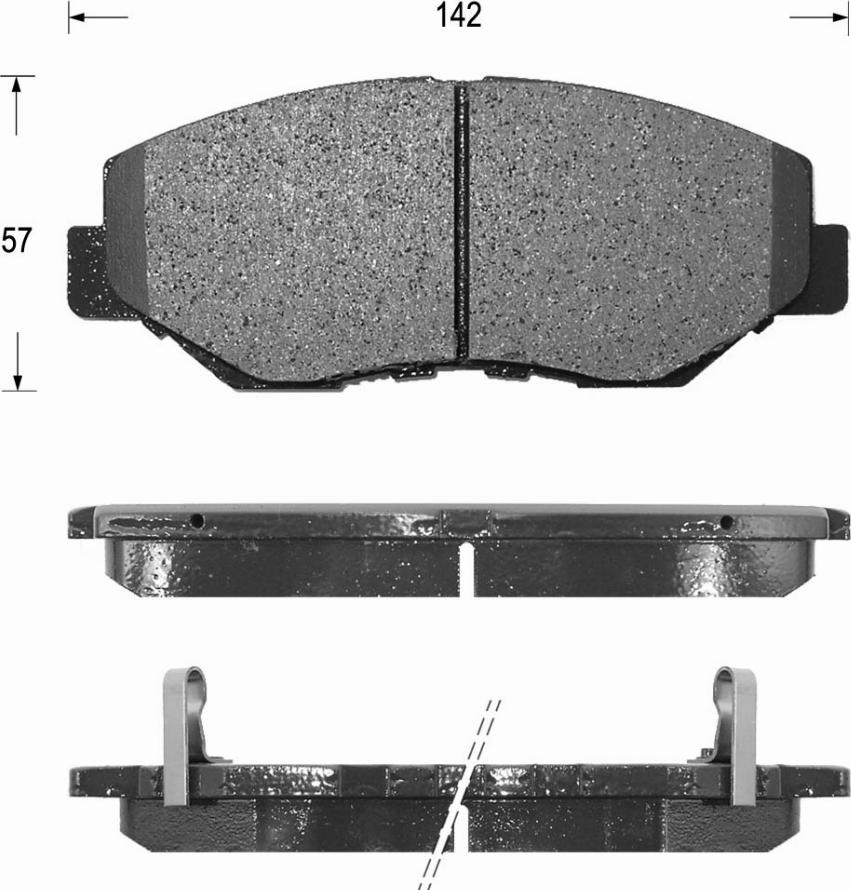 Kaishin FK5128 - Kit de plaquettes de frein, frein à disque cwaw.fr