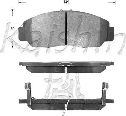 Kaishin FK5122 - Kit de plaquettes de frein, frein à disque cwaw.fr