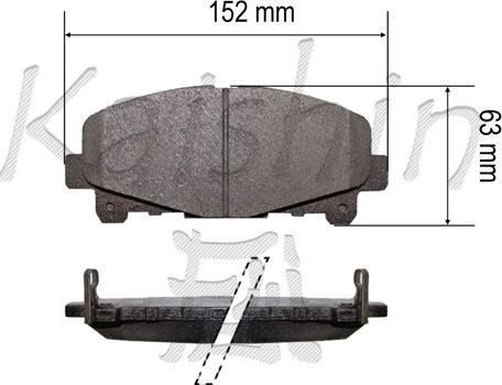 Kaishin FK5171 - Kit de plaquettes de frein, frein à disque cwaw.fr