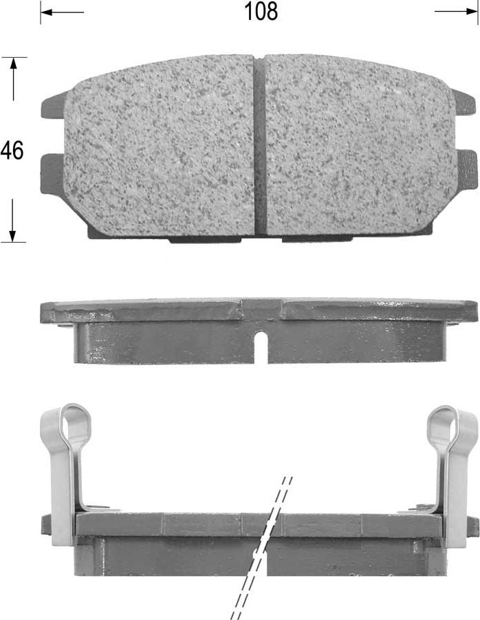 Kaishin FK6049 - Kit de plaquettes de frein, frein à disque cwaw.fr