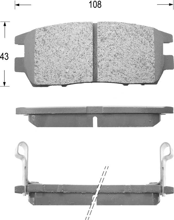 Kaishin FK6054 - Kit de plaquettes de frein, frein à disque cwaw.fr