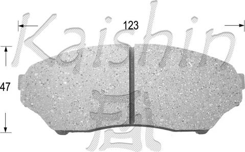 Kaishin FK6089 - Kit de plaquettes de frein, frein à disque cwaw.fr