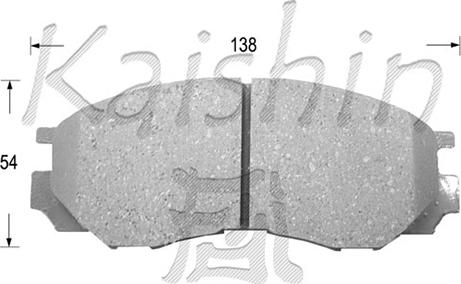 Kaishin FK6081 - Kit de plaquettes de frein, frein à disque cwaw.fr