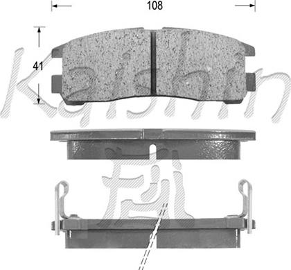 Kaishin FK6024 - Kit de plaquettes de frein, frein à disque cwaw.fr