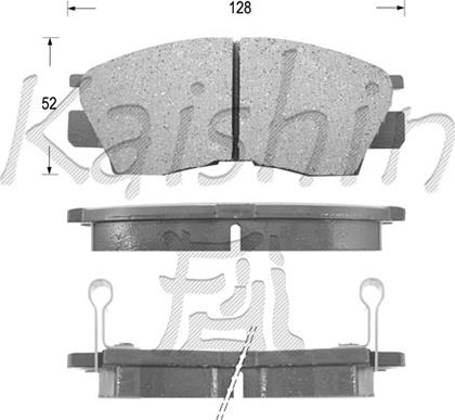 Kaishin FK6021 - Kit de plaquettes de frein, frein à disque cwaw.fr