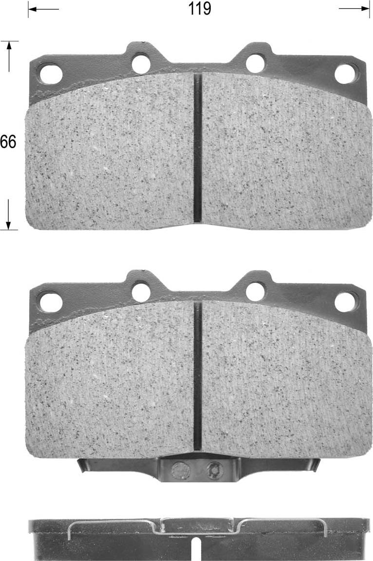 Kaishin FK6075 - Kit de plaquettes de frein, frein à disque cwaw.fr