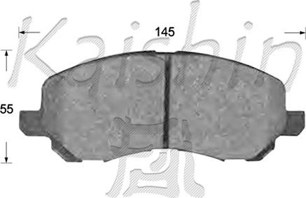 Kaishin FK6108 - Kit de plaquettes de frein, frein à disque cwaw.fr