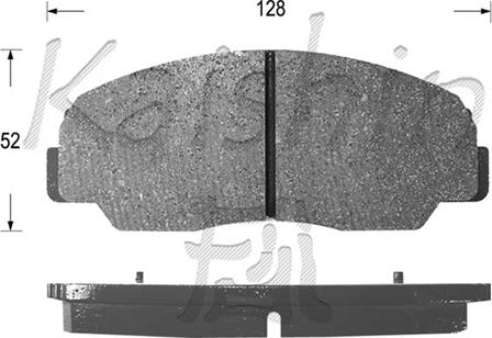 Kaishin FK0020 - Kit de plaquettes de frein, frein à disque cwaw.fr