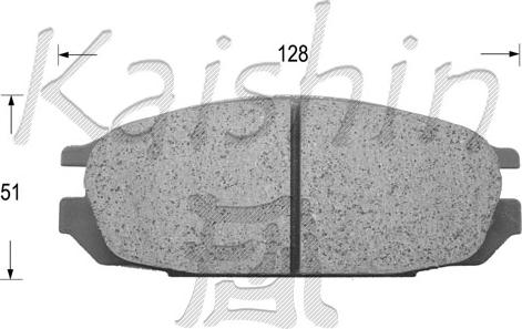 Kaishin FK1095 - Kit de plaquettes de frein, frein à disque cwaw.fr