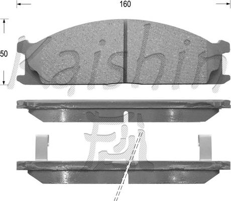 Kaishin FK1063 - Kit de plaquettes de frein, frein à disque cwaw.fr