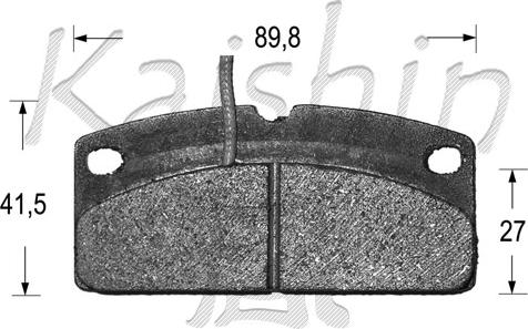 Kaishin FK10095 - Kit de plaquettes de frein, frein à disque cwaw.fr