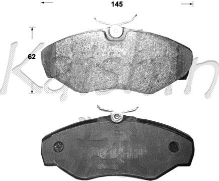 Kaishin FK10091 - Kit de plaquettes de frein, frein à disque cwaw.fr