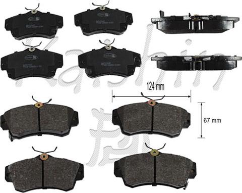 Kaishin FK10045 - Kit de plaquettes de frein, frein à disque cwaw.fr