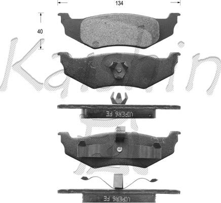 Kaishin FK10046 - Kit de plaquettes de frein, frein à disque cwaw.fr