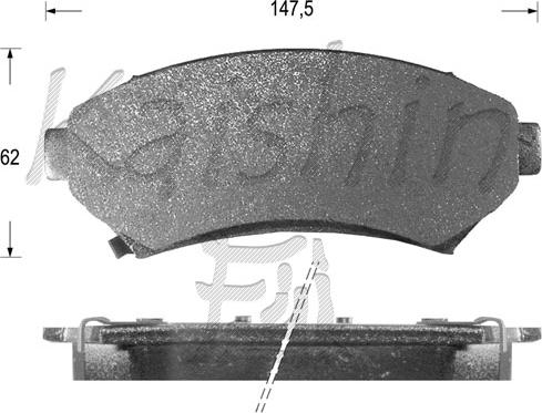 Kaishin FK10006 - Kit de plaquettes de frein, frein à disque cwaw.fr