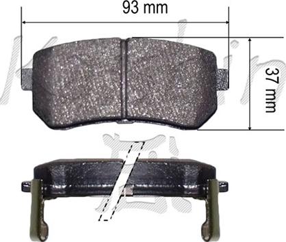 Kaishin FK10141 - Kit de plaquettes de frein, frein à disque cwaw.fr