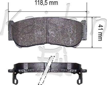 Kaishin FK10142 - Kit de plaquettes de frein, frein à disque cwaw.fr