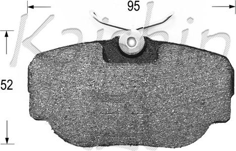 Kaishin FK10106 - Kit de plaquettes de frein, frein à disque cwaw.fr